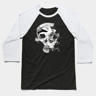 Skull Bianco Baseball T-Shirt